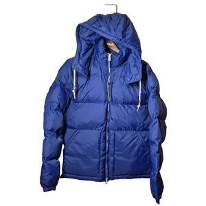Alpine Design Puffer Jacket Mens XL Blue Thermolite  Hood Water Repellent NEW